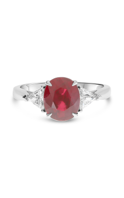Roman And Jules Platinum Oval Ruby And Trilliant Diamond Ring MR632-160 product image