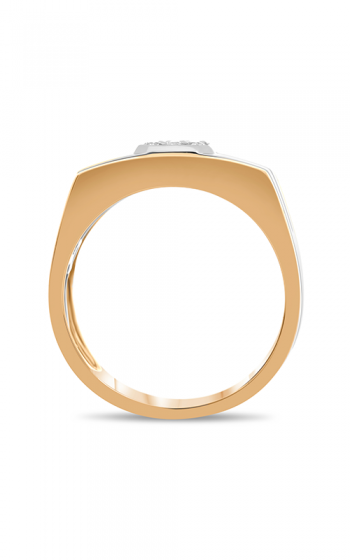 Roman and Jules White \u0026 Rose Gold Octagon Men's Band GR2934-1