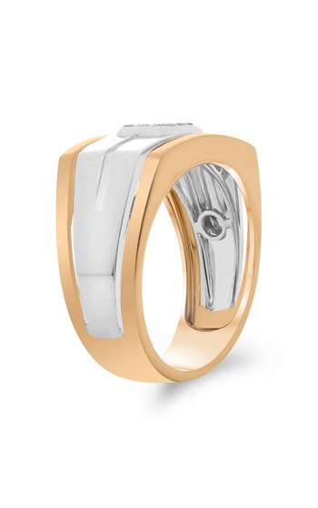 Roman and Jules White \u0026 Rose Gold Octagon Men's Band GR2934-1