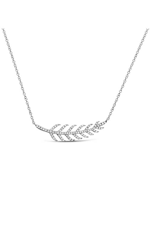 Roman and Jules Diamond Pave Leaf Necklace EN1034-1product image
