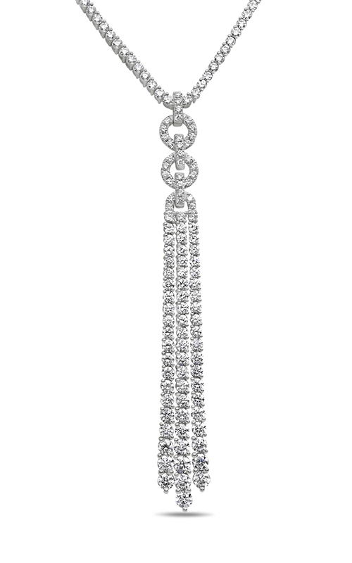 Roman and Jules White Diamond Triple Dangle Necklace GN2956-1product image