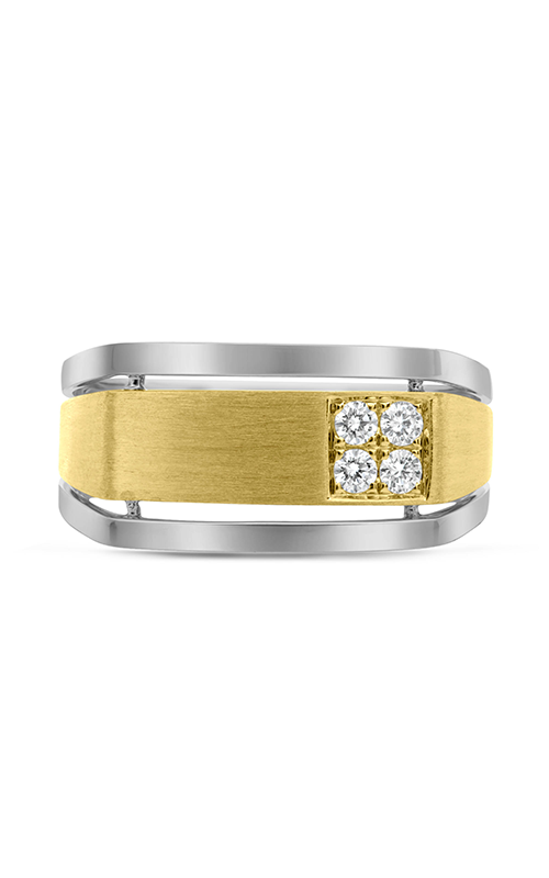 Roman and Jules White & Yellow Gold Men's Diamond Cluster Band GR2929-1product image