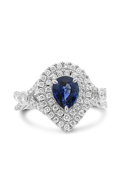 Roman and Jules Pear-shaped Blue Sapphire & Diamond Ring KR5609W-1product image