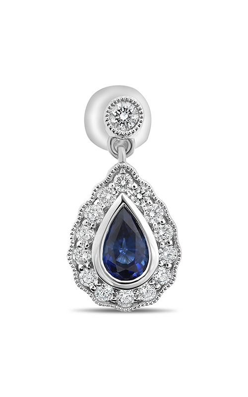 Roman and Jules Pear-shaped Sapphire Halo Drop Earrings UE2065-3product image