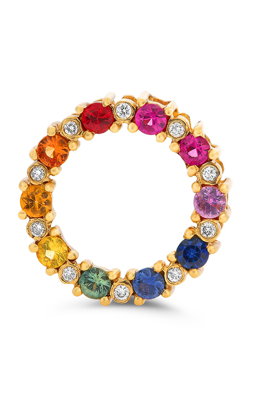 Roman And Jules Yellow Gold Open Circle Pendant GP2623-1product image