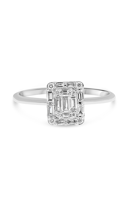 Roman And Jules White Gold Diamond Cluster Engagement Ring DR1025-1product image