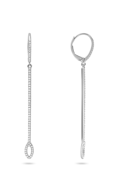 Roman And Jules White Gold Vertical Bar Diamond Earrings GE3214-1product image