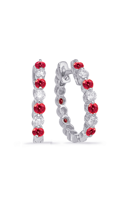 OPJ Signature Hoop Earrings E7665-RWG product image