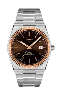 Tissot T-Gold Prx Powermatic 80 Steel & 18K Gold Watch T9314074129100 product image