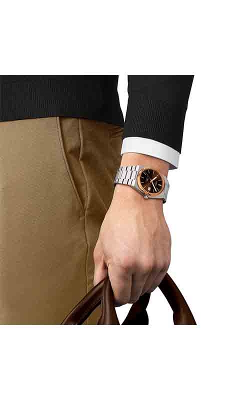 Tissot T-Gold Prx Powermatic 80 Steel & 18K Gold Watch T9314074129100 4