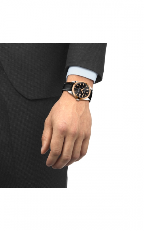 Tissot Gentleman Gold Bezel Watch T9274074605100 2