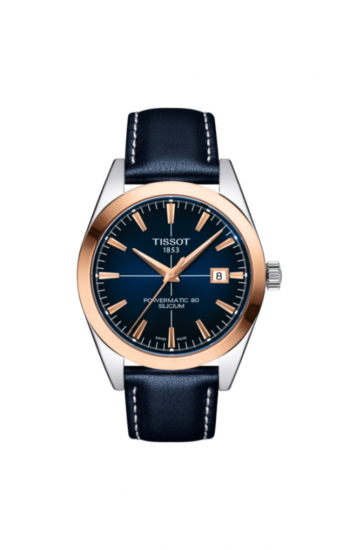 Tissot Gentleman Gold Bezel Watch T9274074604100product image