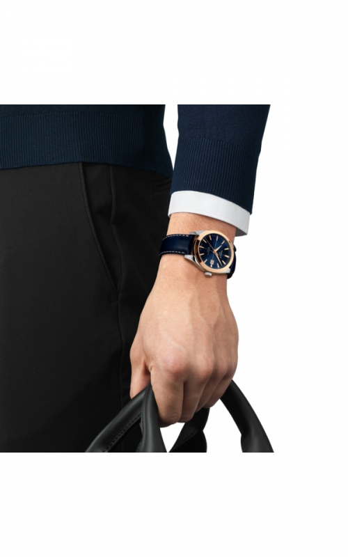 Tissot Gentleman Gold Bezel Watch T9274074604100 5