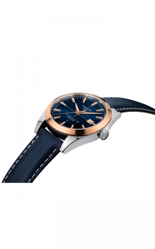 Tissot Gentleman Gold Bezel Watch T9274074604100 6