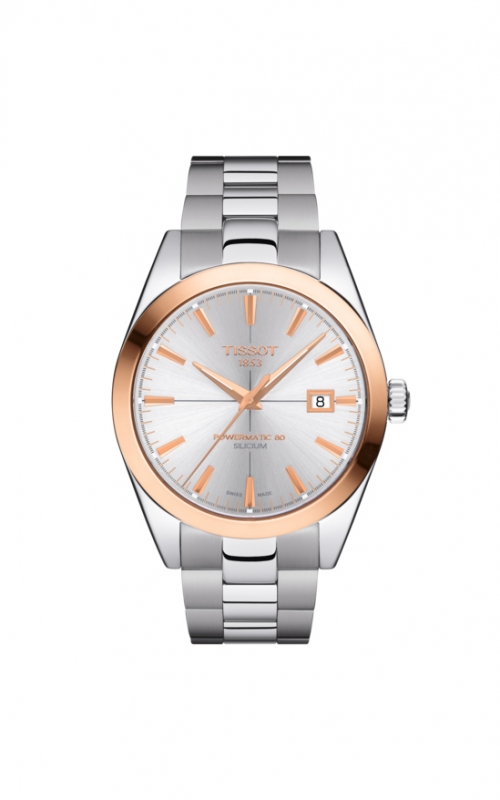 Tissot Gentleman Gold Bezel Watch T9274074103100product image