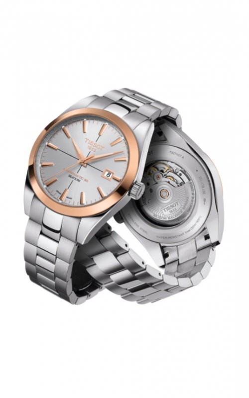 Tissot Gentleman Gold Bezel Watch T9274074103100 4