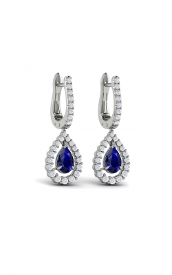 Vlora Adella Tear Drop Sapphire and Diamond Earrings VER60792S-14WG product image