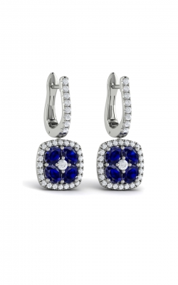 Vlora Adella Cushion Diamond and Multi Sapphire Earrings VER60798S-14WG product image