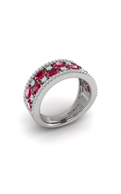 Vlora Adella Multi Diamond and Ruby Statement Fashion Ring VR60786R-14WG product image