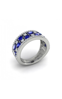 Vlora Adella Multi Diamond and Sapphire Statement Fashion Ring VR60786S-14WG product image
