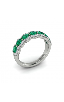 Vlora Adella Diamond and Emerald Statement Fashion Ring VR60985E-14WG product image