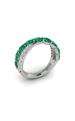 Vlora Adella Multi Diamond and Emerald Twist Statement Fashion Ring VR61007E-14WG product image