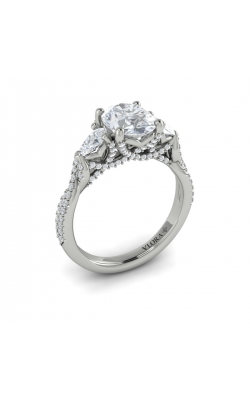 Vlora Three Stone Engagement Ring VST20014-OV15-14WG product image