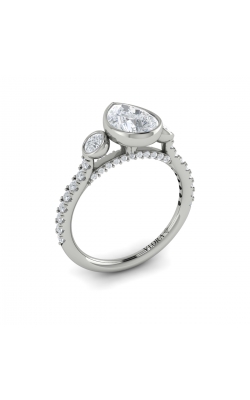 Vlora Three Stone Engagement Ring VST20021-PS15-14WG product image