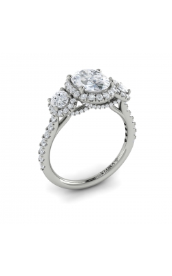 Vlora Three Stone Engagement Ring VST20029-OV15-14WG product image