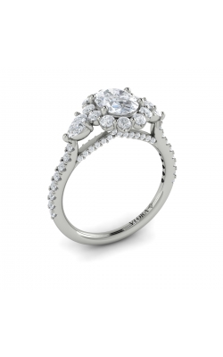 Vlora Three Stone Engagement Ring VST20153-OV10-14WG product image