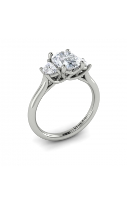 Vlora Three Stone Engagement Ring VST20173-OV15-14WG product image