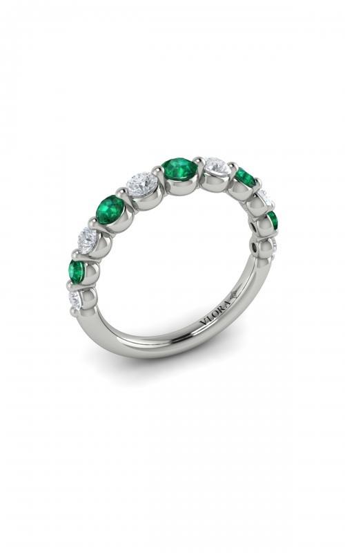 Vlora Adella Diamond and Emerald Fashion Ring VR60091E-14WGproduct image