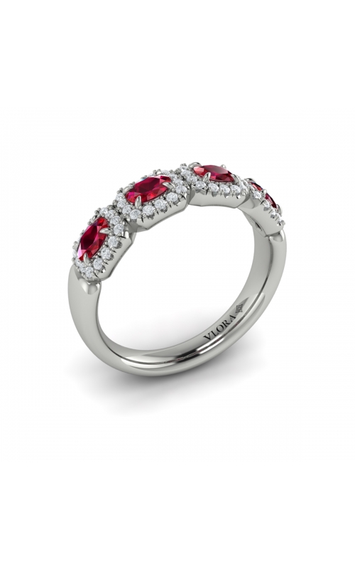 Vlora Adella Diamond and Ruby Statement Fashion Ring VR60784R-14WGproduct image
