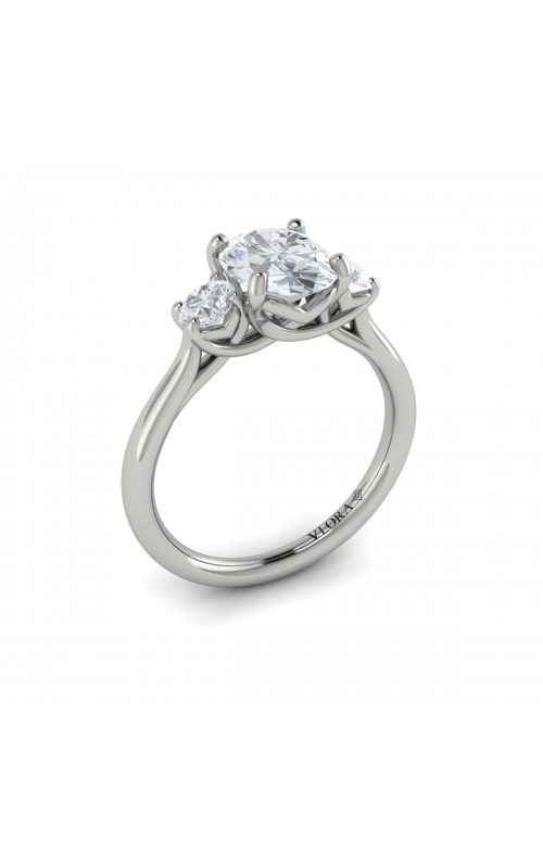 Vlora Three Stone Engagement Ring VST20002-OV15-14WG