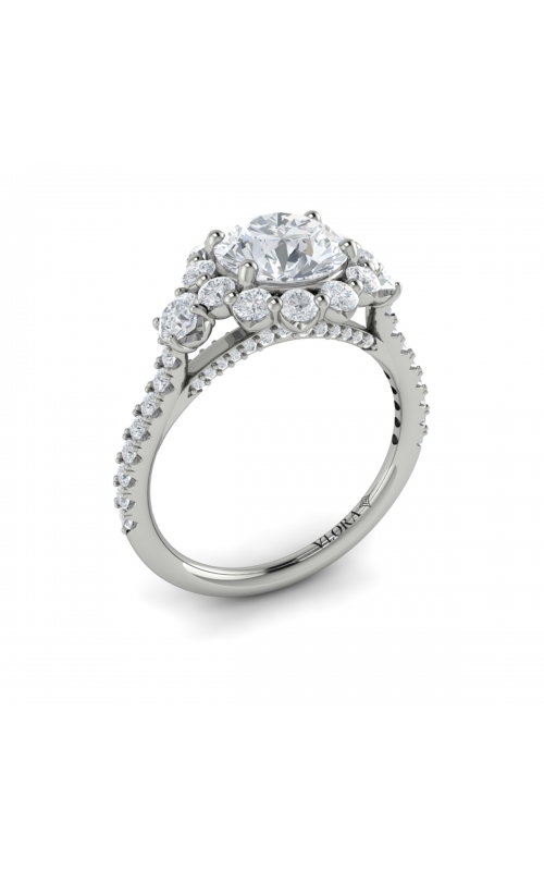 Vlora Three Stone Engagement Ring VST20032-RD15-14WGproduct image