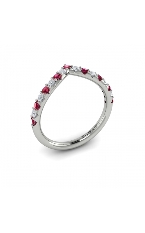 Vlora Colored Wedding Band VW62004R-14WGproduct image