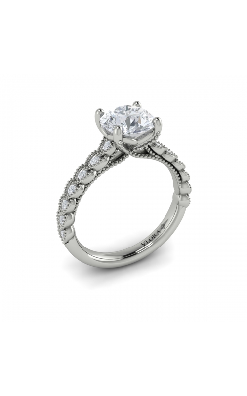 Vlora Classic Engagement Ring VSC20260-RD15-18WG