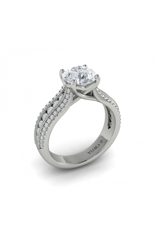 Vlora Classic Engagement Ring VSC20266-RD15-18WG