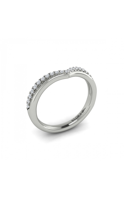 Vlora Contour Wedding Band VW51087-14WGproduct image