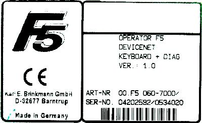 KEB 00.F5.060-7000 label image