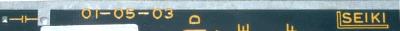 Hitachi Seiki 01-05-03 label image