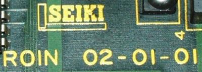 Hitachi Seiki 02-01-01 label image