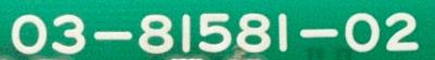 MAZAK 03-81581-02 label image