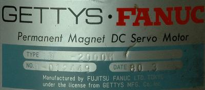 New Refurbished Exchange Repair  Fanuc Motors-DC Servo 10-2000M Precision Zone