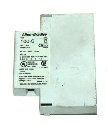 Allen-Bradley 100-S back image