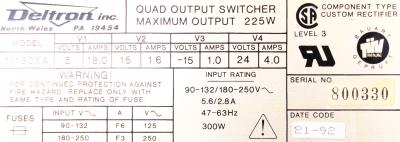 Deltron 11180XA label image