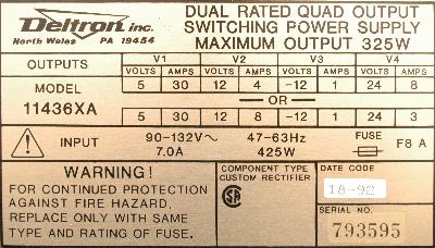 Deltron 11436XA label image