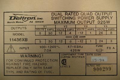 Deltron 11436XB label image