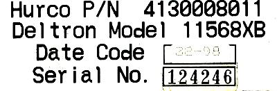 Deltron 11568XB label image