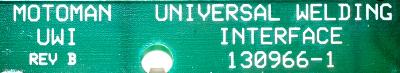 Motoman 130966-1 label image
